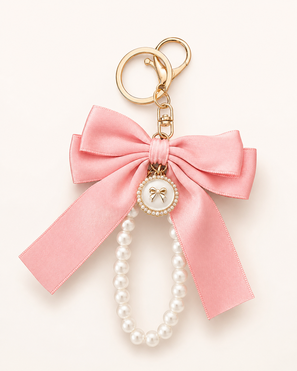 Pearl Bow Keychain