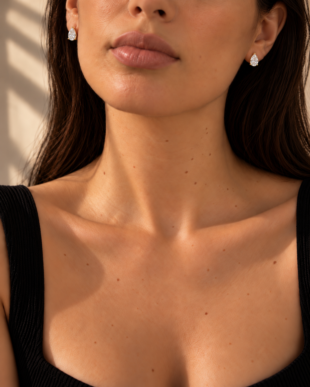 SERAPHINA Pear Stud Earrings