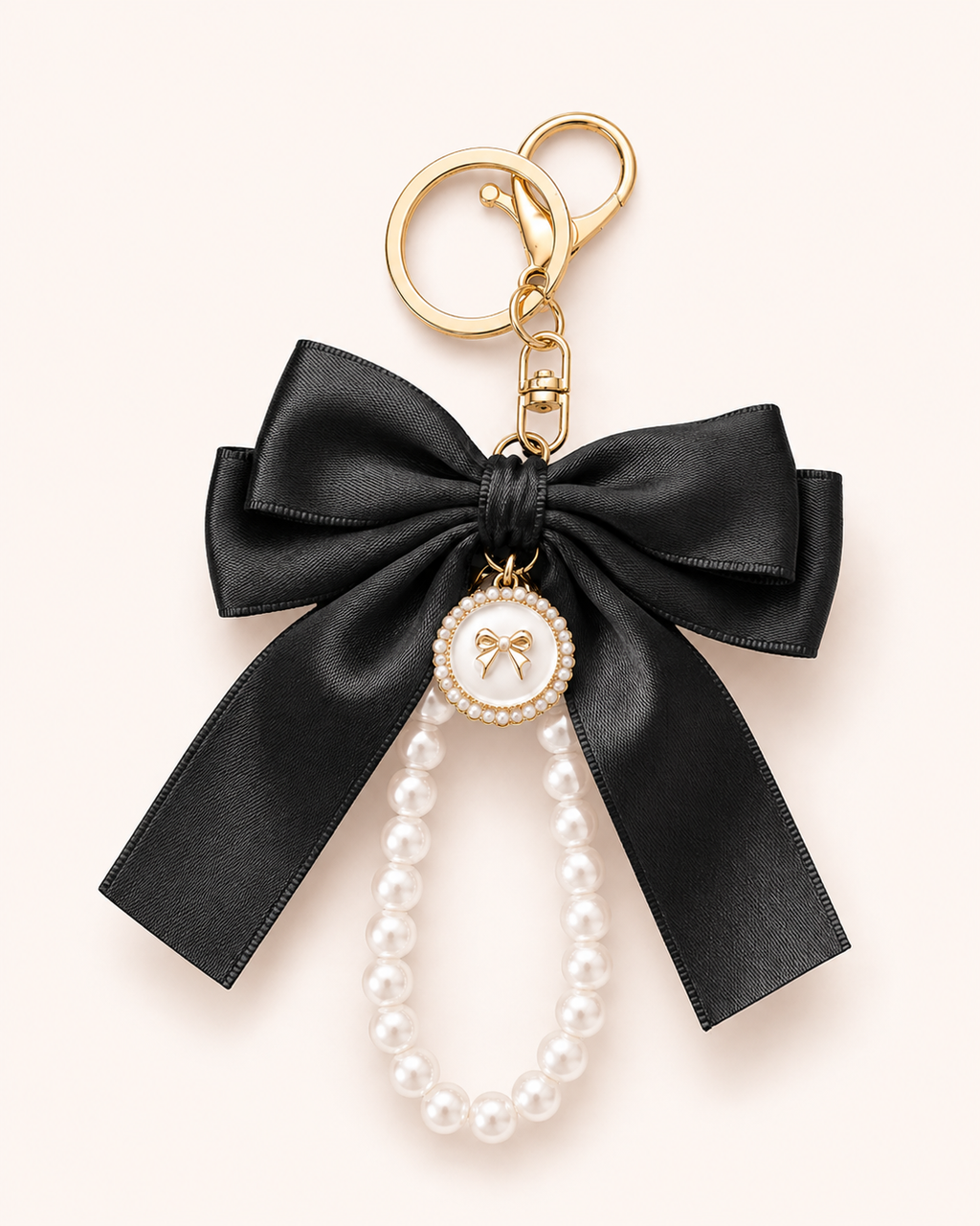 Pearl Bow Keychain