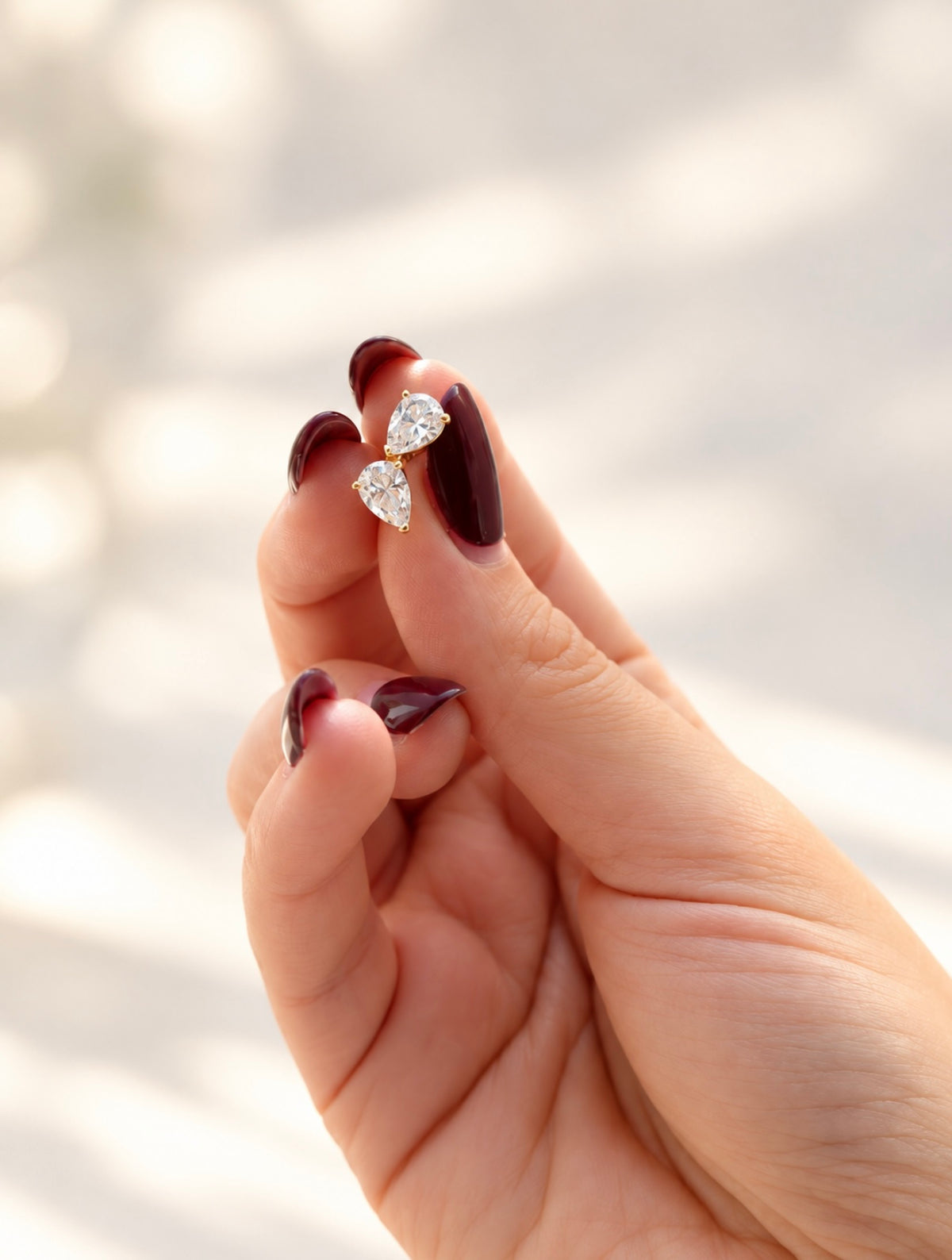 SERAPHINA Pear Stud Earrings